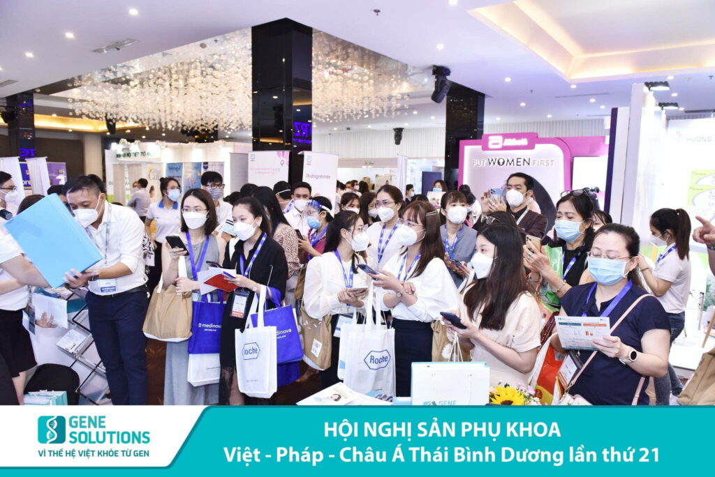 Gian hàng của Gene Solutions tại Hội nghị Sản Phụ khoa Việt - Pháp - Châu Á - Thái Bình Dương lần thứ 21 hút khách tham quan 1