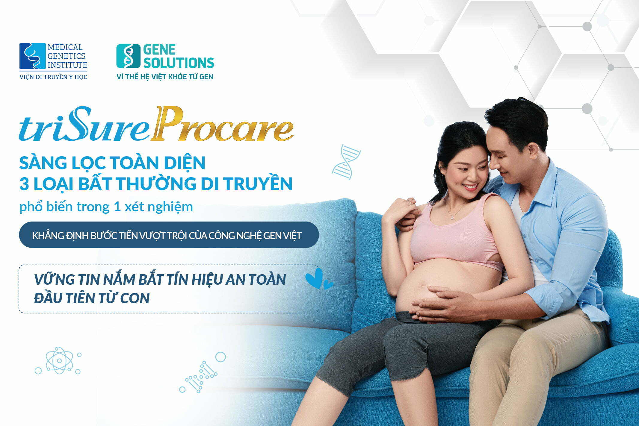 Viện Di truyền Y học - Gene Solutions ra mắt xét nghiệm triSure Procare - Sàng lọc toàn diện 03 loại bất thường di truyền phổ biến trong thai kỳ 1