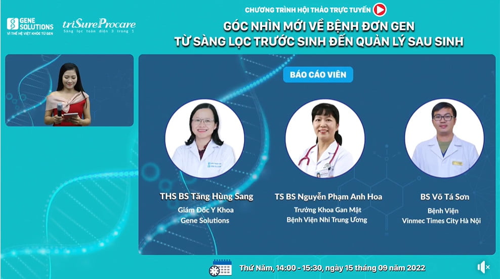 Những con số ấn tượng trong chương trình hội thảo trực tuyến Góc nhìn mới về bệnh đơn gen 1