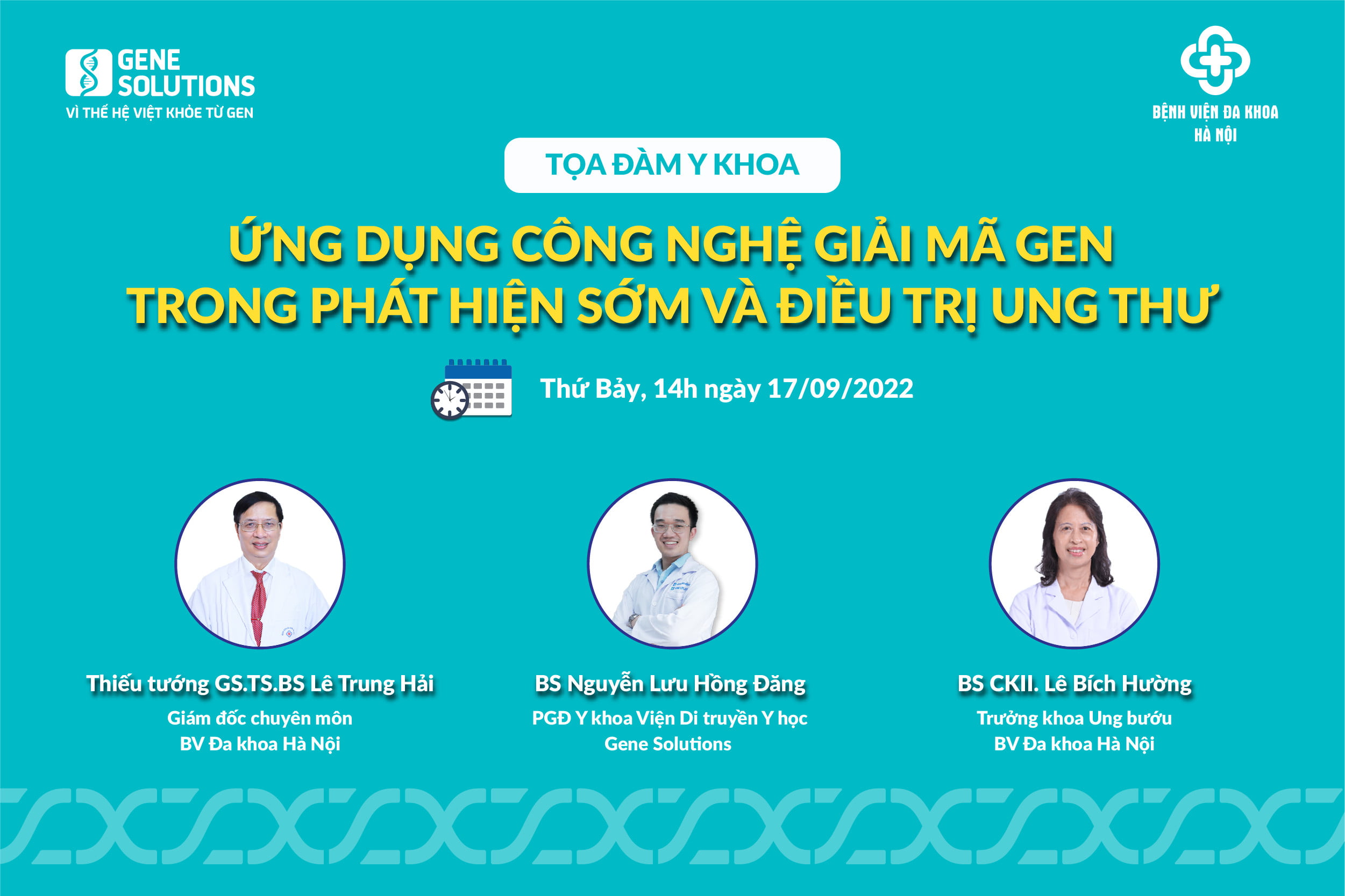 Gene Solutions tham gia tọa đàm "Ứng dụng công nghệ giải mã gen trong phát hiện sớm và điều trị ung thư" 1