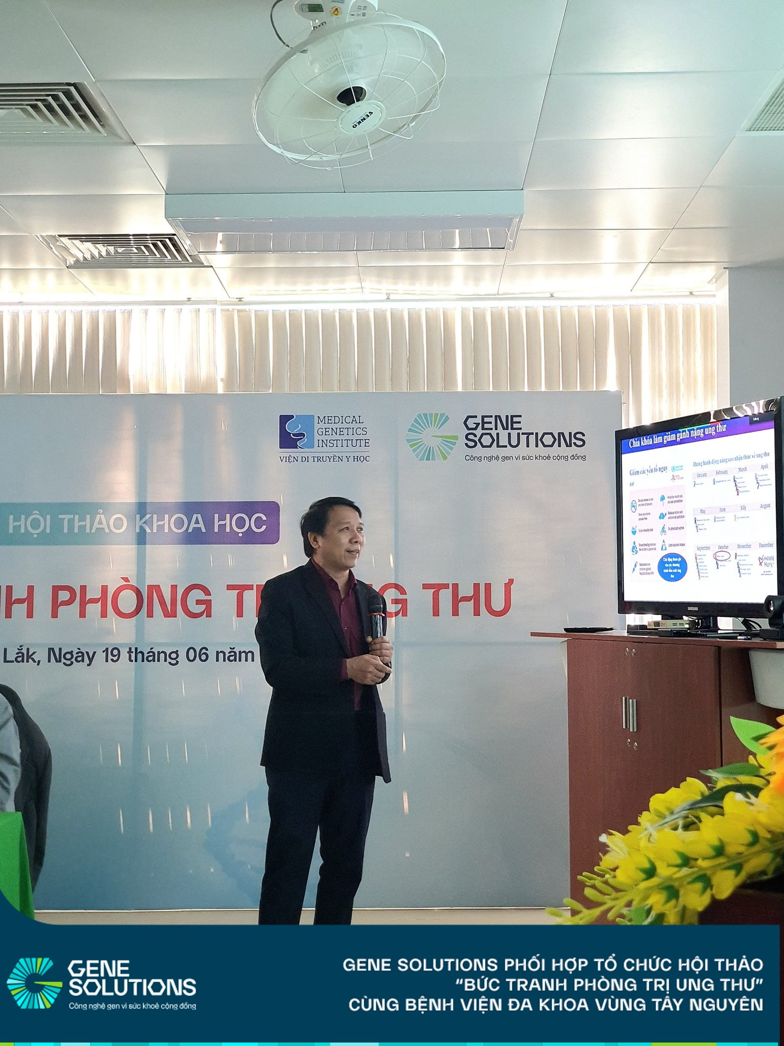 Bệnh viện Đa khoa Vùng Tây Nguyên phối hợp cùng Gene Solutions tổ chức Hội thảo: "Bức tranh Phòng Trị Ung thư"  9