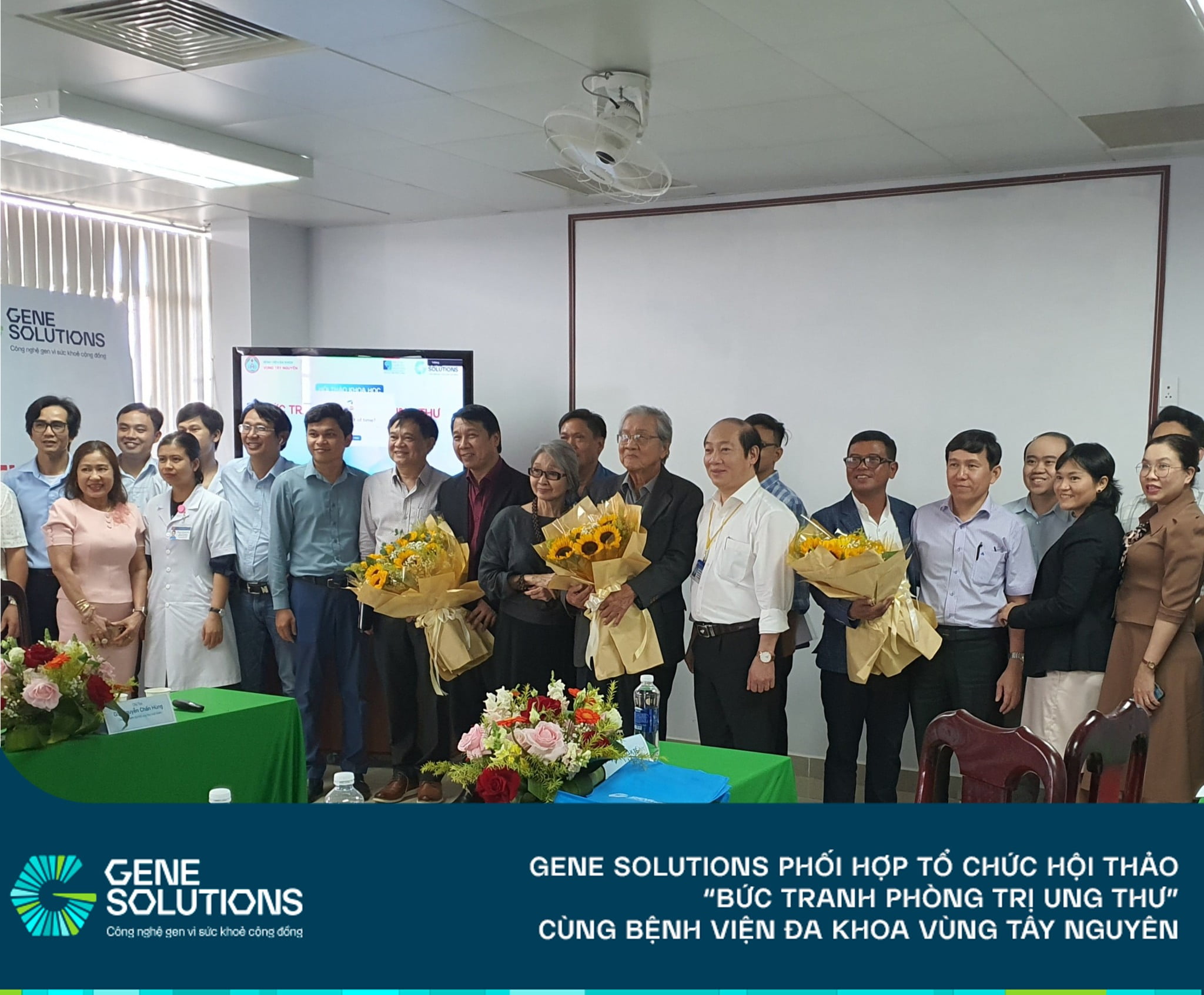 Bệnh viện Đa khoa Vùng Tây Nguyên phối hợp cùng Gene Solutions tổ chức Hội thảo: "Bức tranh Phòng Trị Ung thư"  1