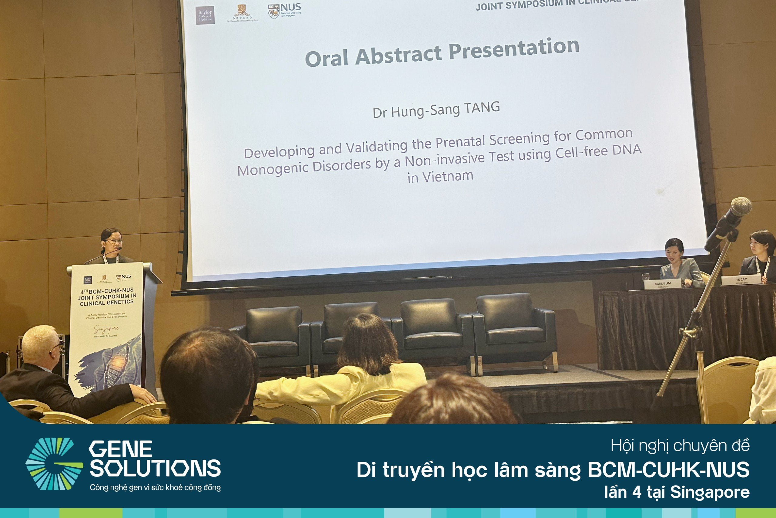 Gene Solutions tham dự & báo cáo tại Hội nghị Di truyền học lâm sàng BCM-CUHK-NUS lần thứ 4 tại Singapore 3