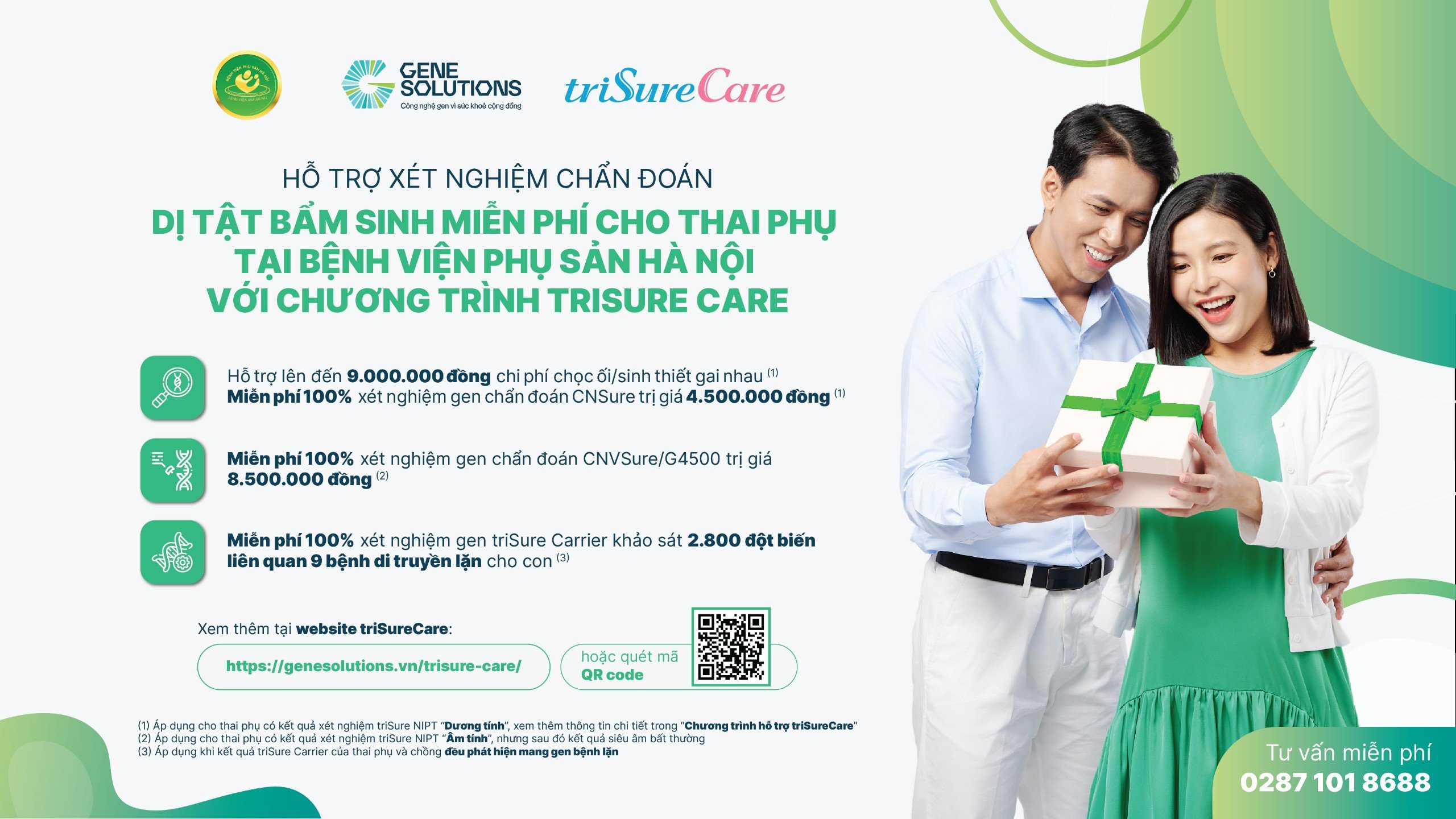 Hỗ trợ xét nghiệm chẩn đoán dị tật bẩm sinh miễn phí cho thai phụ tại Bệnh viện Phụ Sản Hà Nội 1