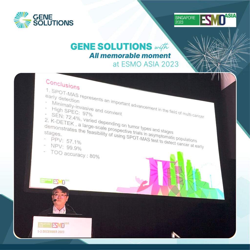 Gene Solutions giành 2 giải thưởng tại Hiệp hội Ung thư Nội Khoa Quốc tế ESMO ASIA 2023 3