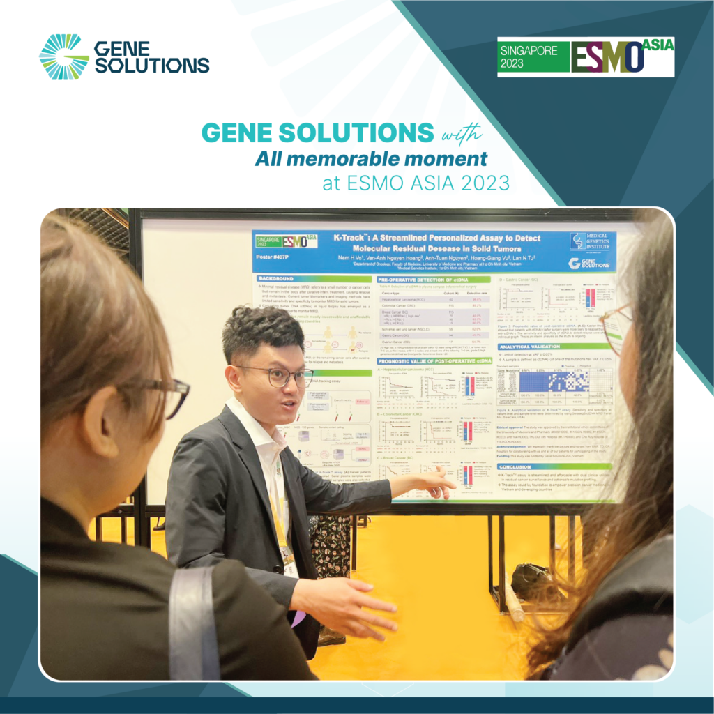 Gene Solutions giành 2 giải thưởng tại Hiệp hội Ung thư Nội Khoa Quốc tế ESMO ASIA 2023 5