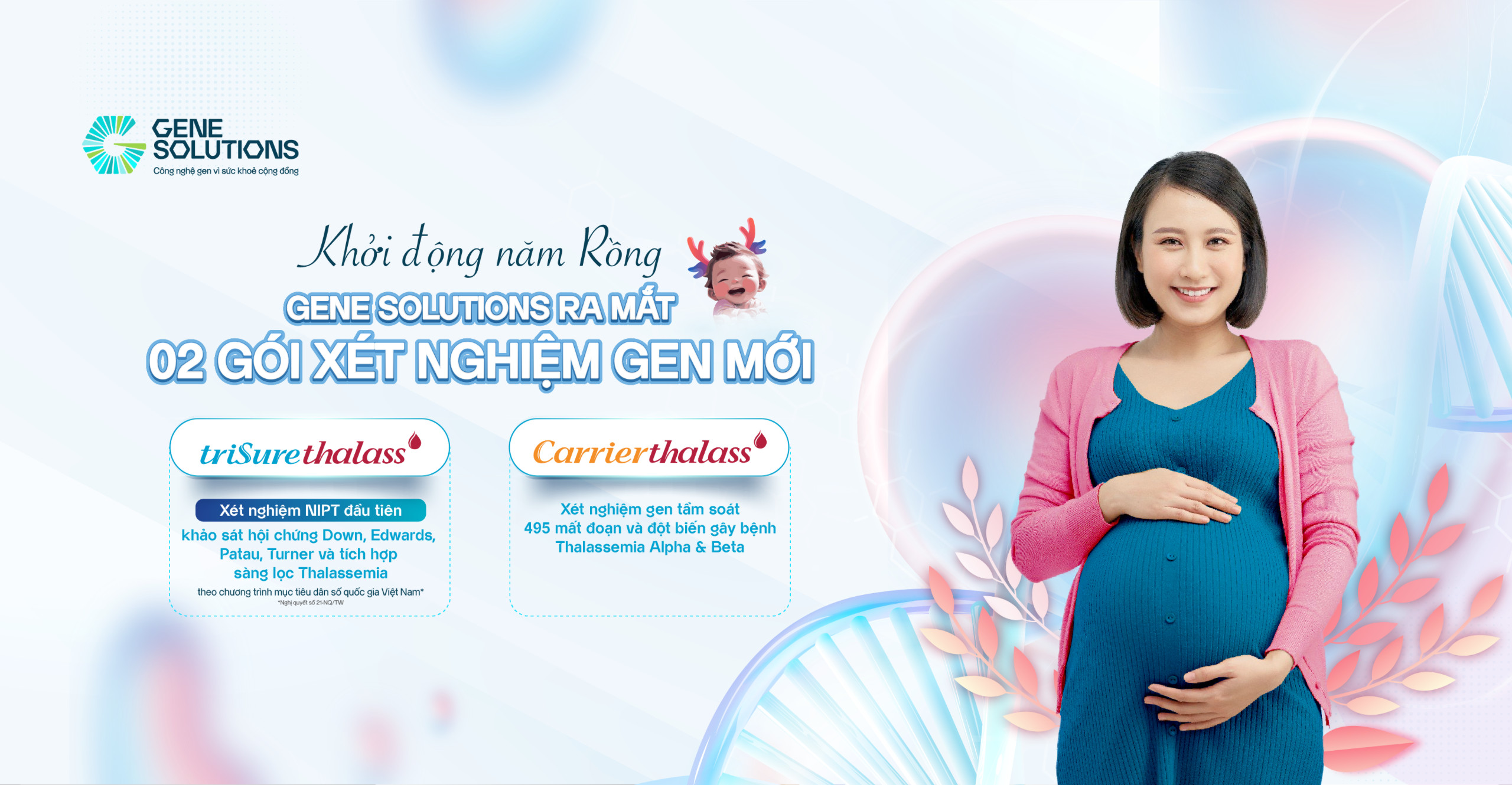 Gene Solutions ra mắt 02 gói xét nghiệm gen mới triSure Thalass và Carrier Thalass 1