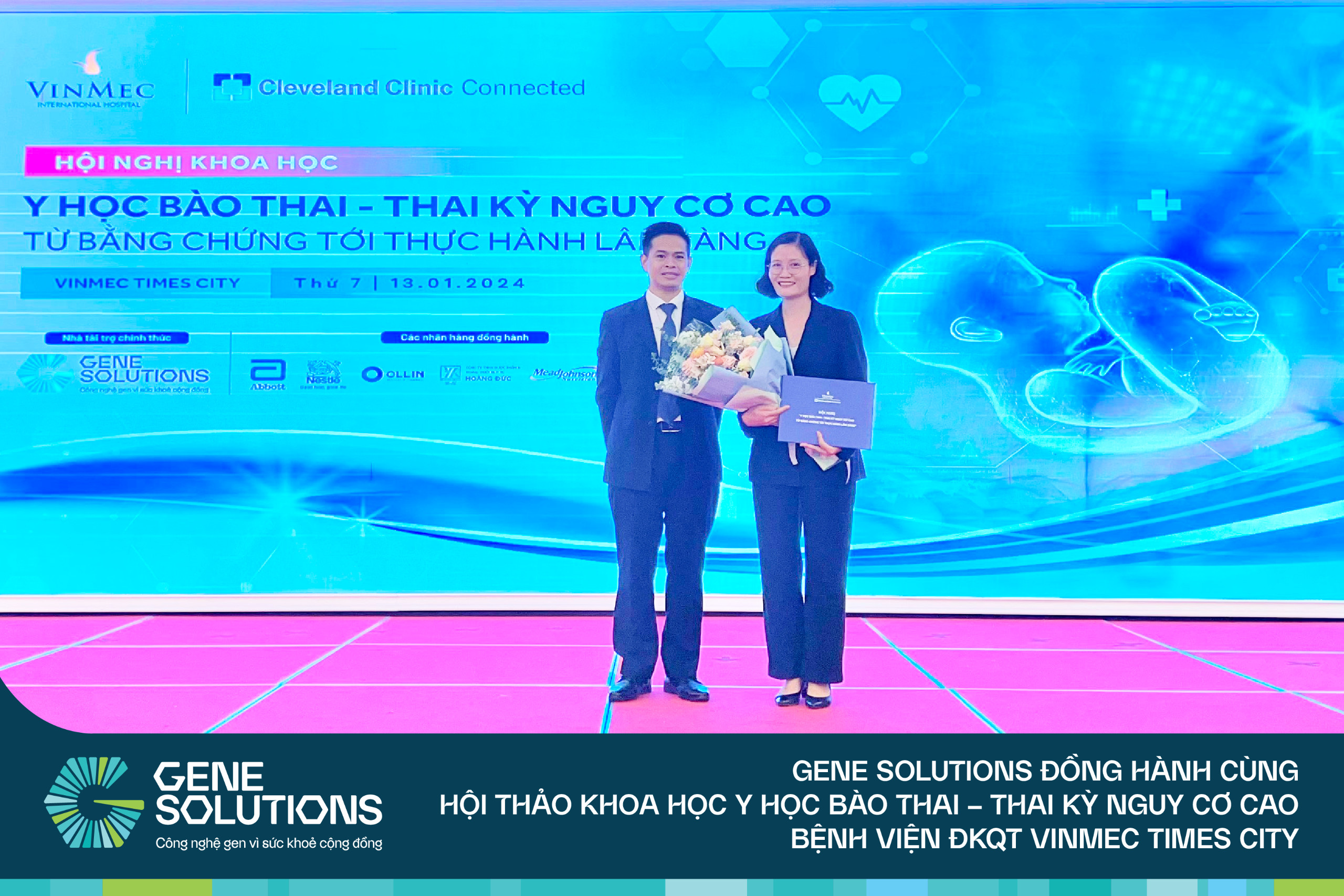 Gene Solutions đồng hành cùng Hội thảo khoa học Y học bào thai - Thai kỳ nguy cơ cao của Bệnh viện ĐKQT Vinmec 7