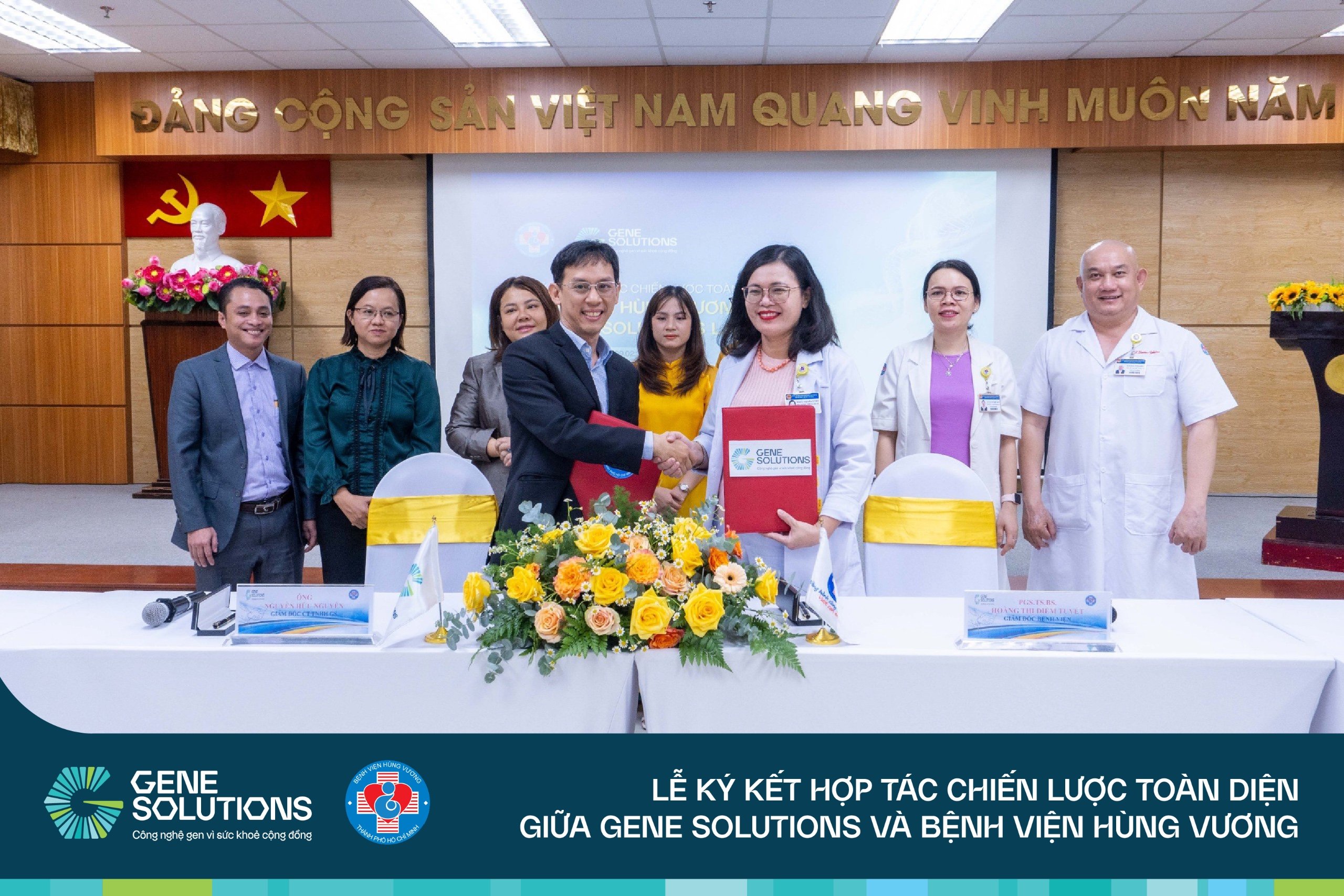 Gene Solutions và Bệnh viện Hùng Vương ký kết thỏa thuận hợp tác chiến lược toàn diện 1