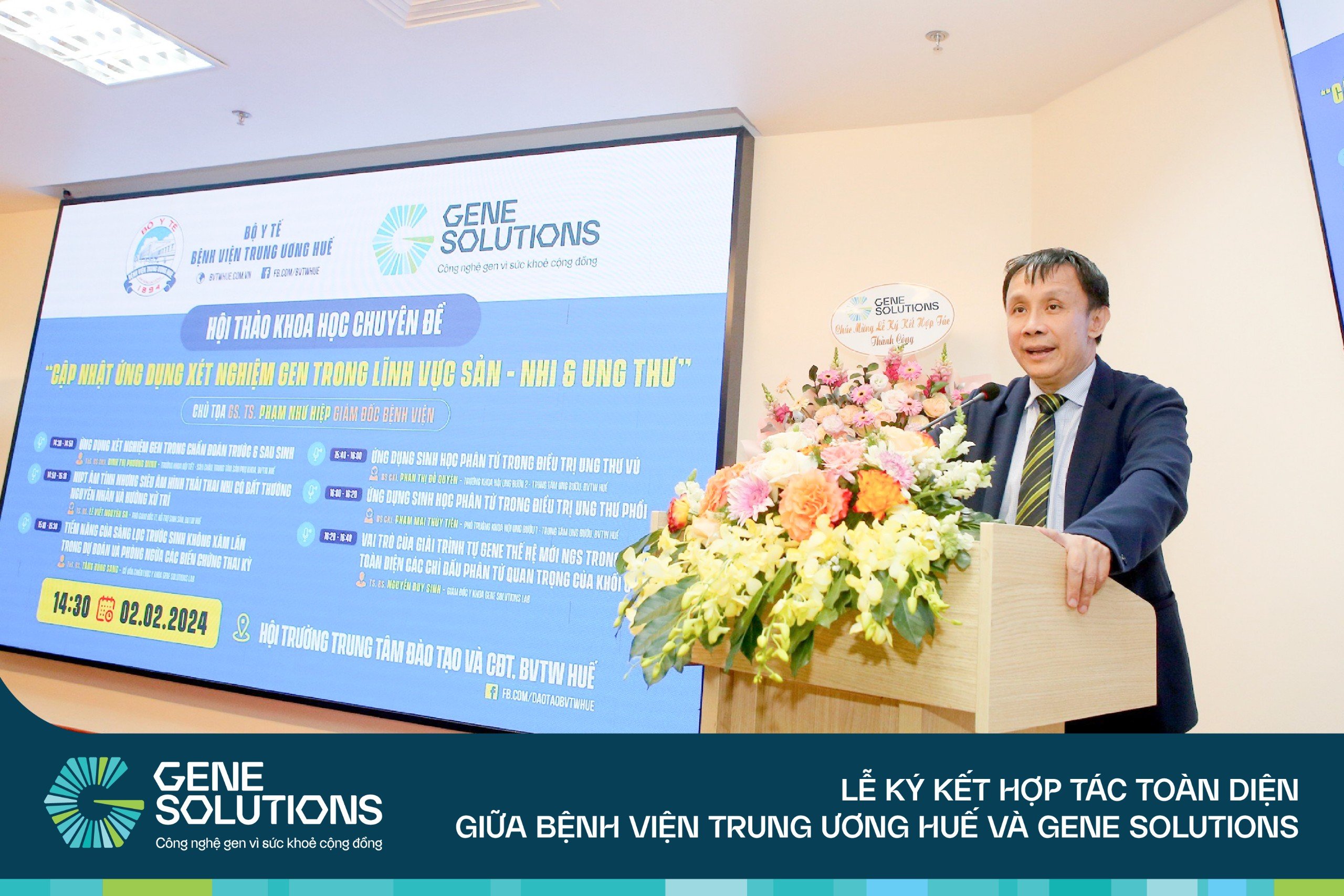 Bệnh viện Trung Ương Huế và Gene Solutions ký kết thỏa thuận hợp tác toàn diện 3