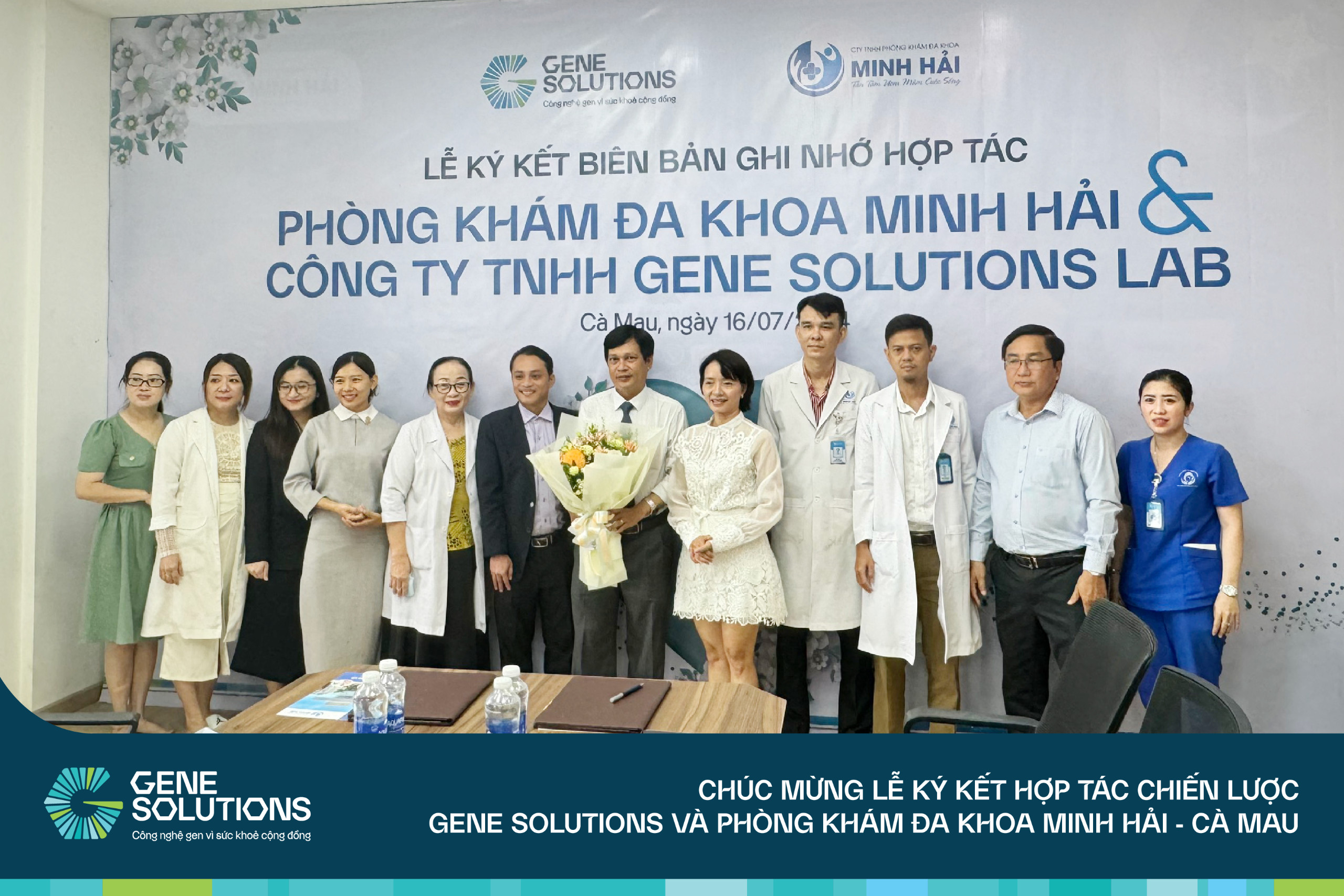 Gene Solutions ký thỏa thuận hợp tác chiến lược với Phòng khám Đa khoa Minh Hải 1