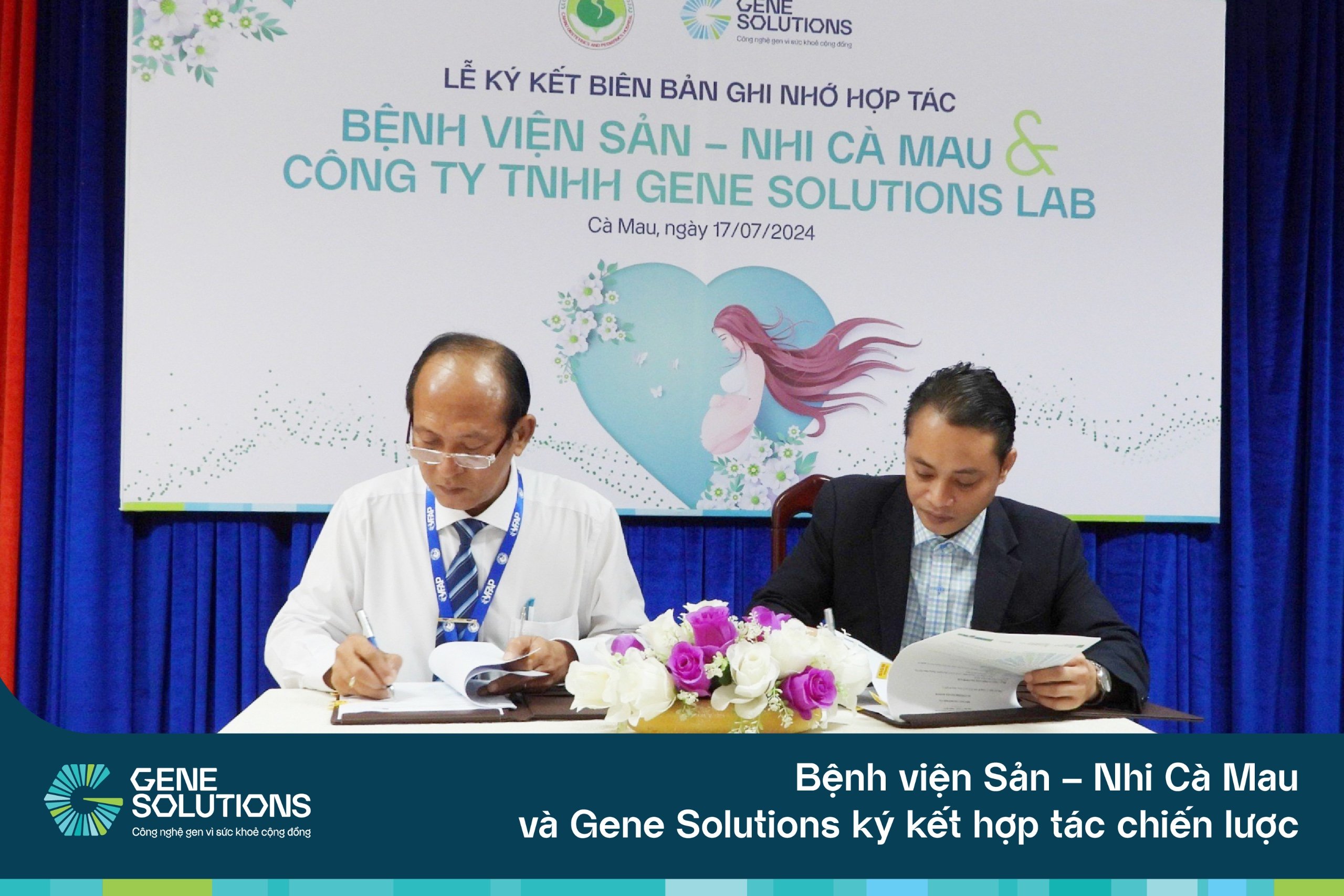 Bệnh viện Sản – Nhi Cà Mau và Gene Solutions ký kết hợp tác nhằm nâng cao chất lượng dịch vụ chăm sóc sức khỏe mẹ và bé 1