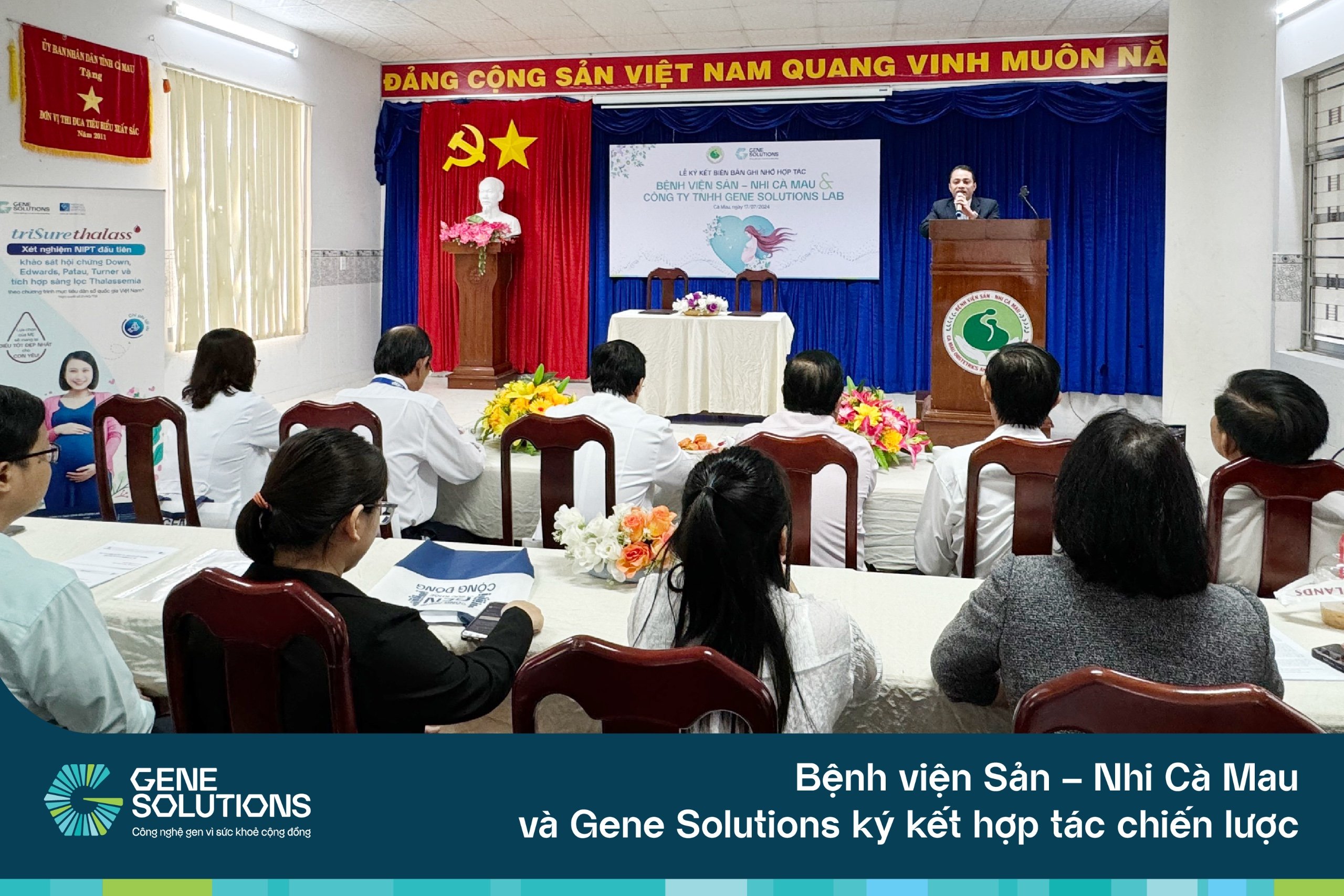 Bệnh viện Sản – Nhi Cà Mau và Gene Solutions ký kết hợp tác nhằm nâng cao chất lượng dịch vụ chăm sóc sức khỏe mẹ và bé 7