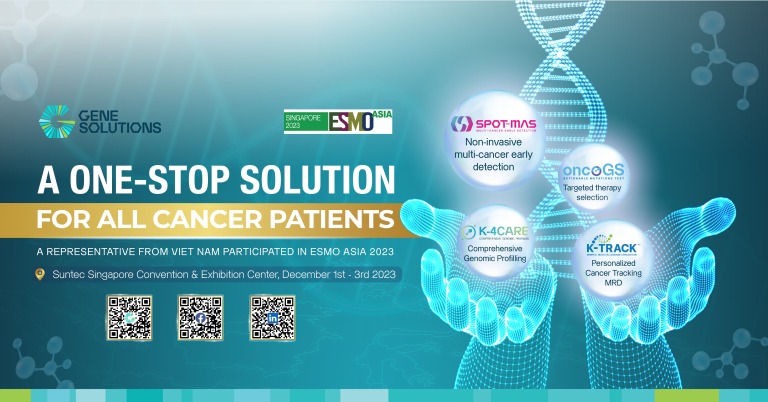 Gene Solutions sẽ xuất hiện tại ESMO ASIA 2023 với 4 bài báo cáo