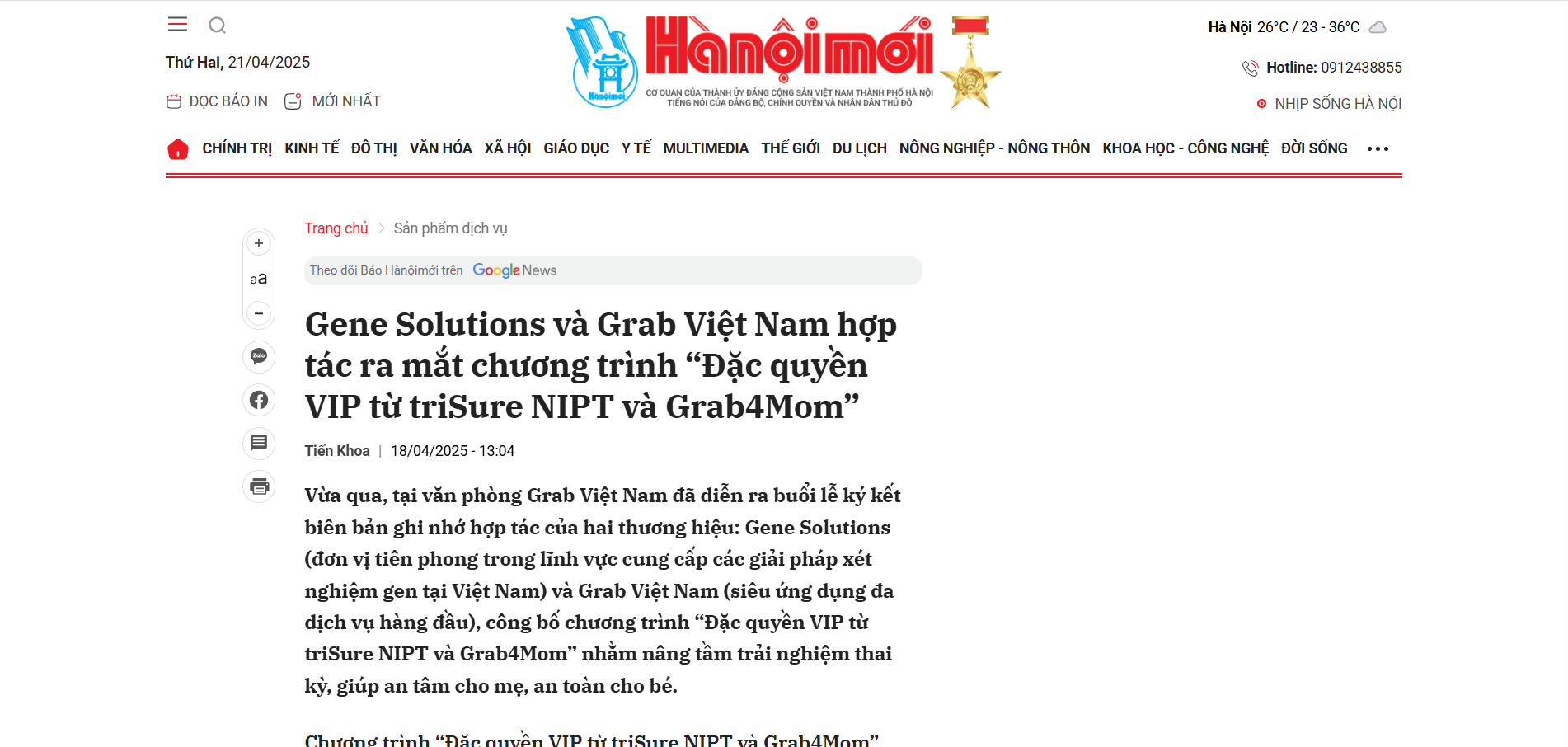 Thông cáo báo chí 5