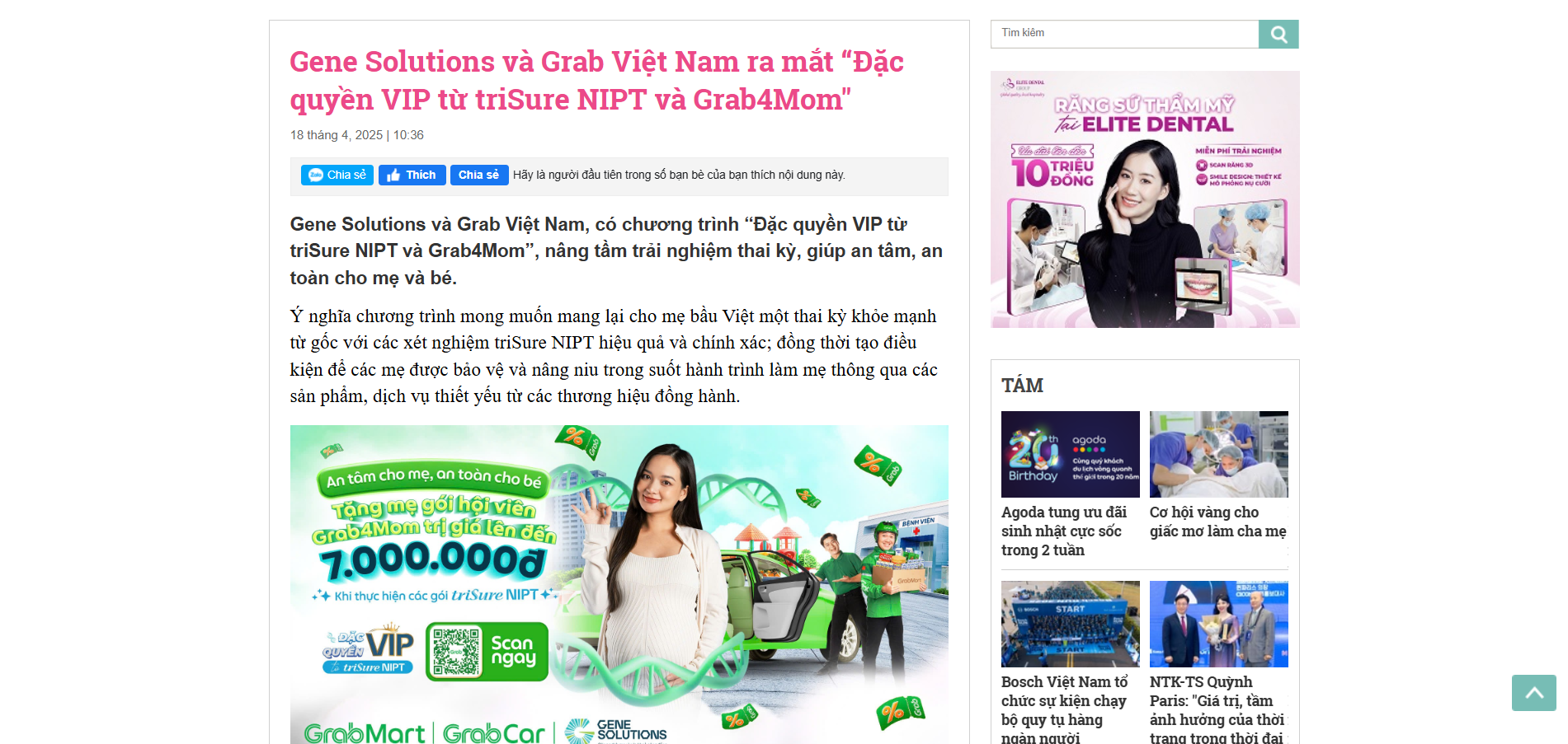 Thông cáo báo chí 1