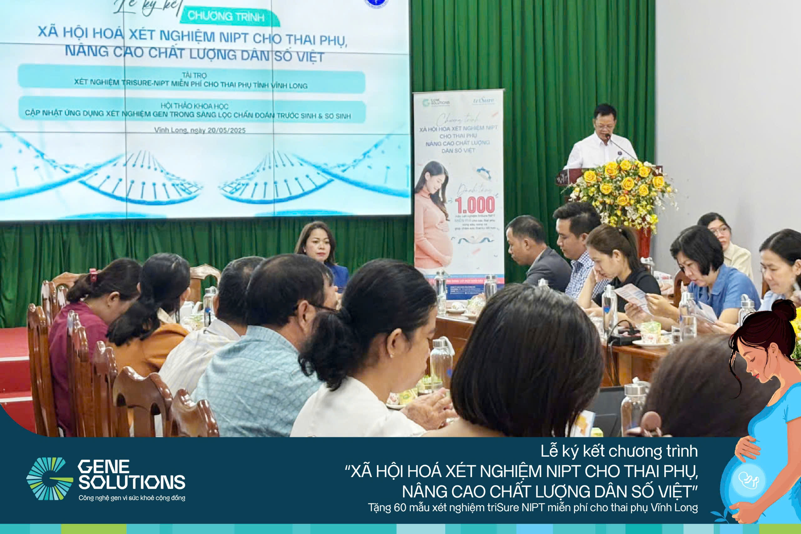 Trao tặng 60 mẫu xét nghiệm triSure NIPT miễn phí cho thai phụ tỉnh Vĩnh Long 5