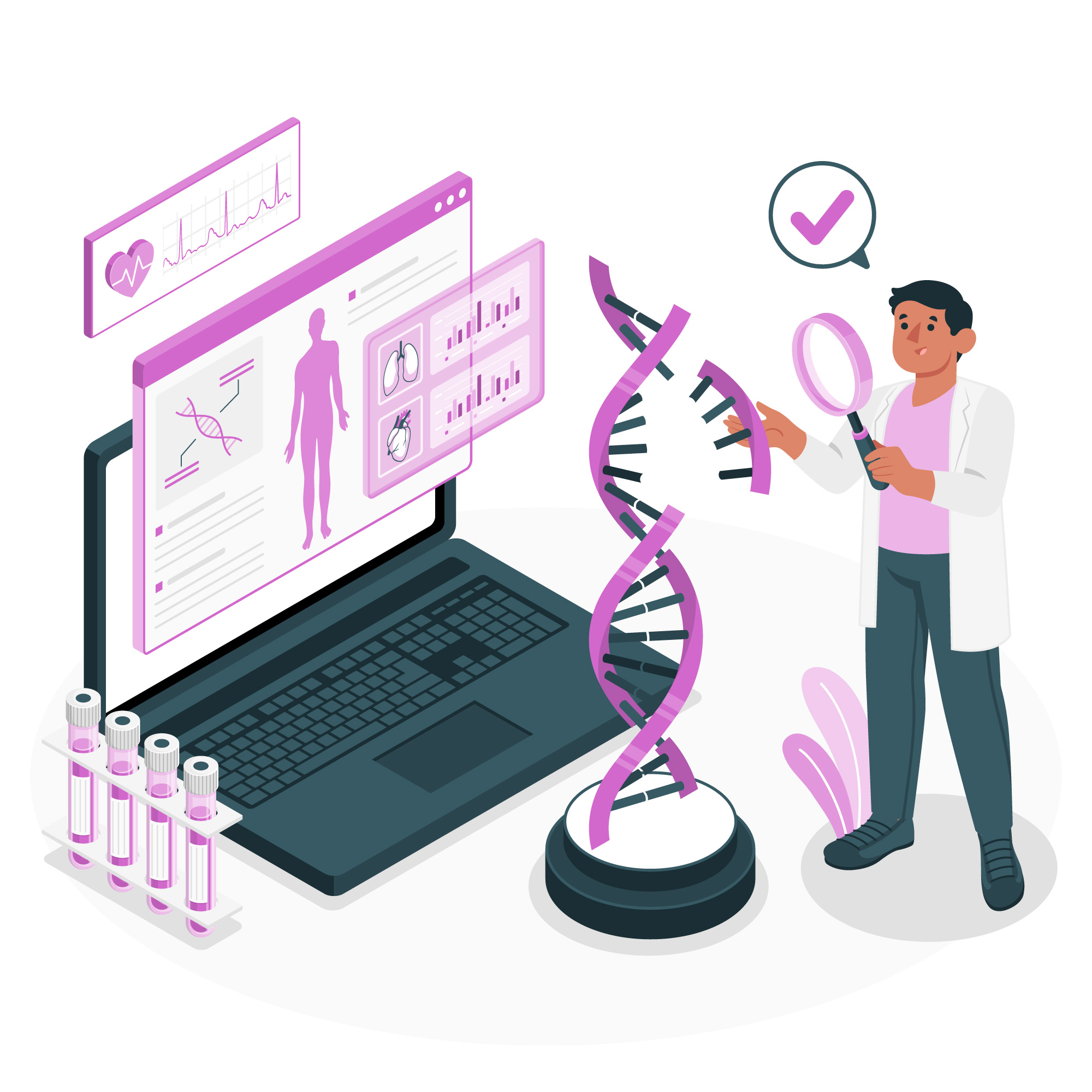 Xét nghiệm ctDNA giup1 phát hiện các tín hiệu của DNA khối u lưu hành trong máu 