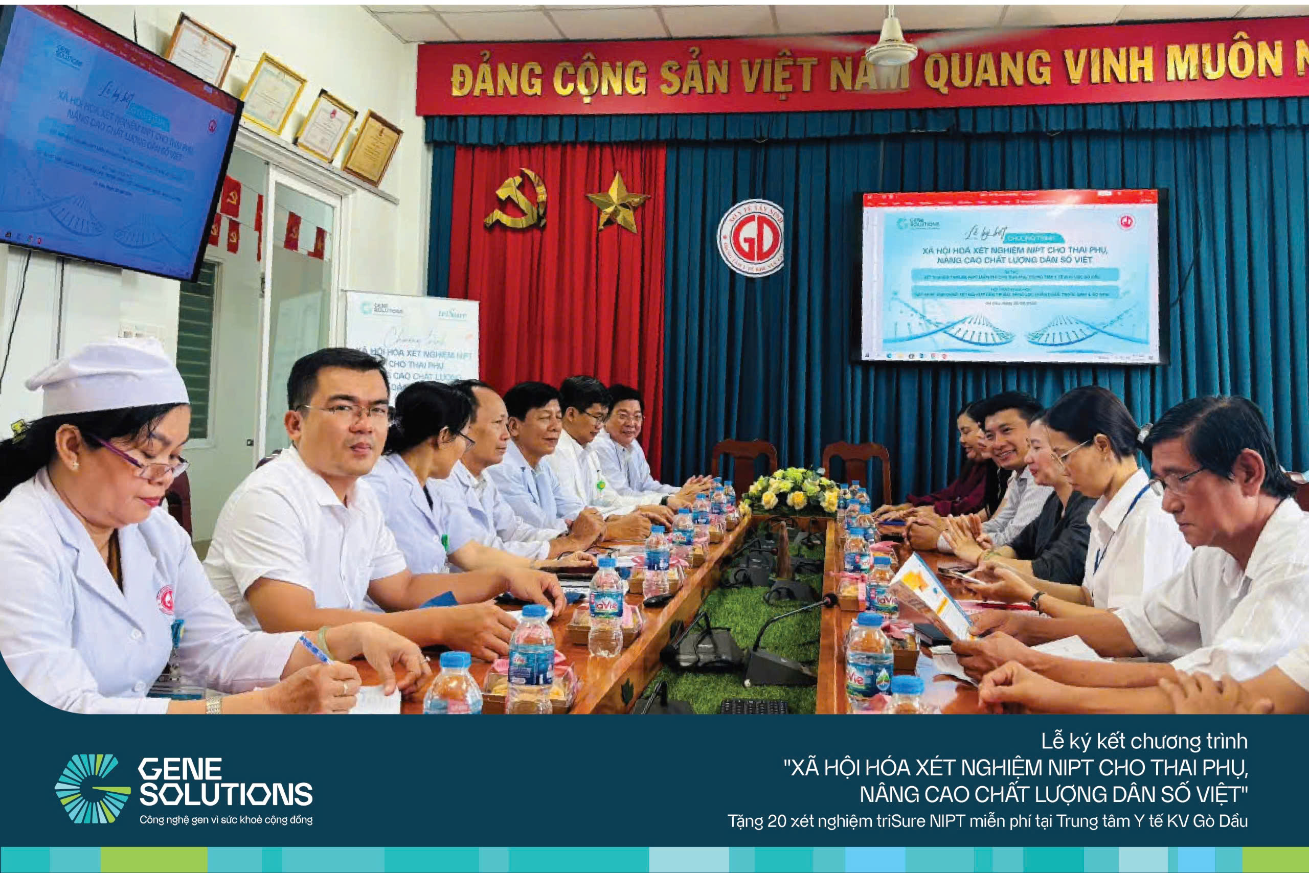 Gene Solutions ký kết hợp tác với Trung tâm Y tế Khu vực Gò Dầu triển khai chương trình xã hội hóa NIPT 3