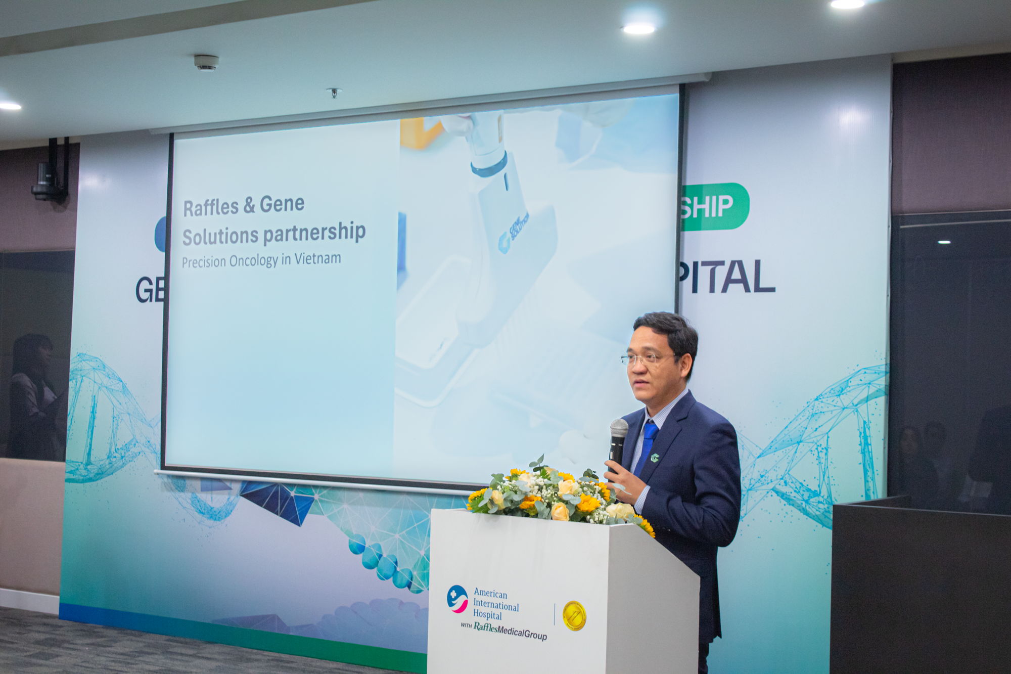 Ông Trần Thế Phương - Giám đốc Kinh doanh, Gene Solutions chia sẻ về những điểm nổi bật trong chiến lược hợp tác giữa hai bên