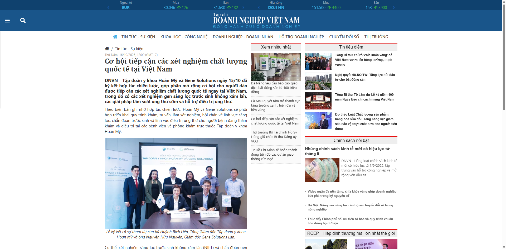 Thông cáo báo chí 1