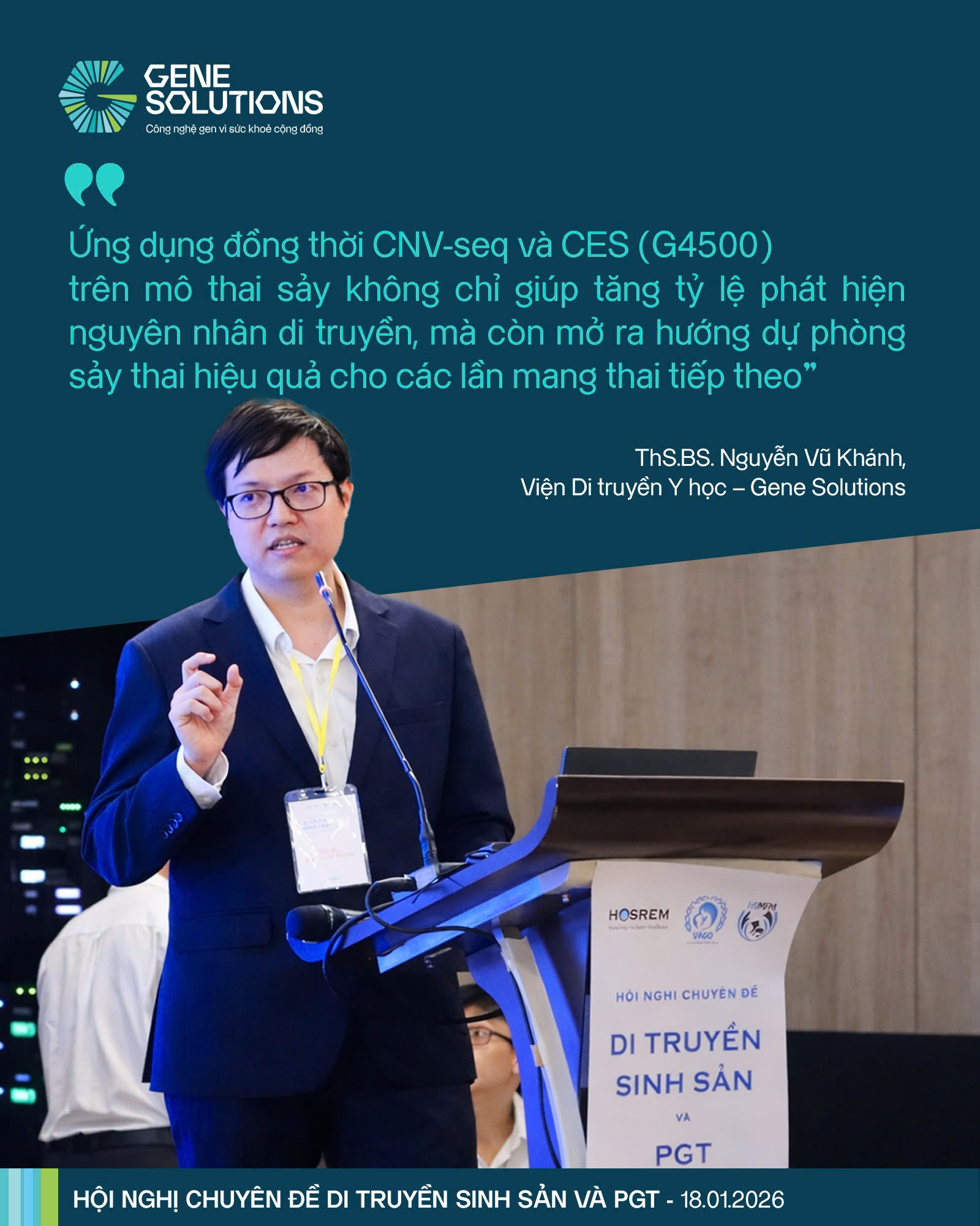 Gene Solutions ghi dấu ấn chuyên môn tại Hội nghị Di truyền sinh sản và PGT 2026 7