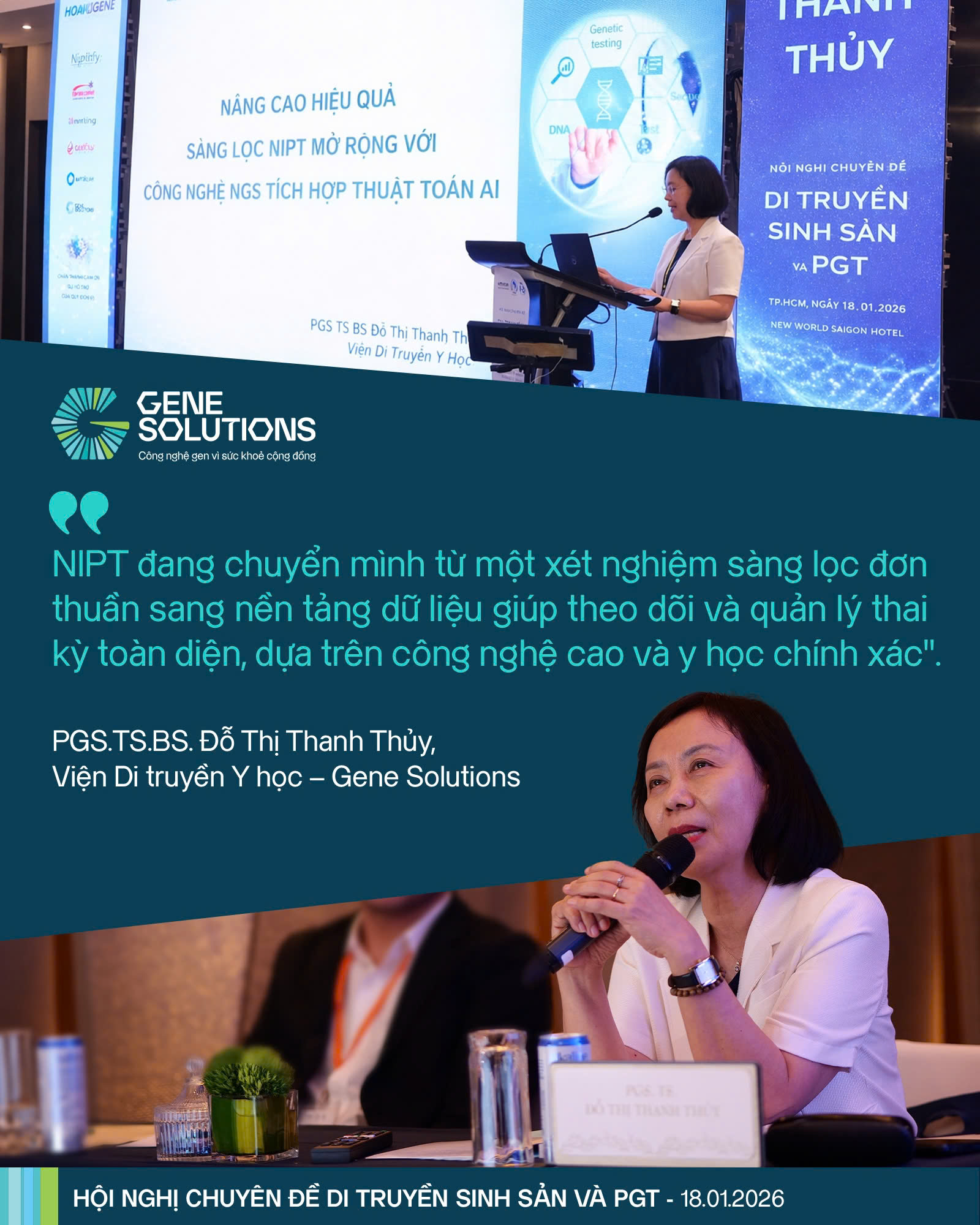 Gene Solutions ghi dấu ấn chuyên môn tại Hội nghị Di truyền sinh sản và PGT 2026 5