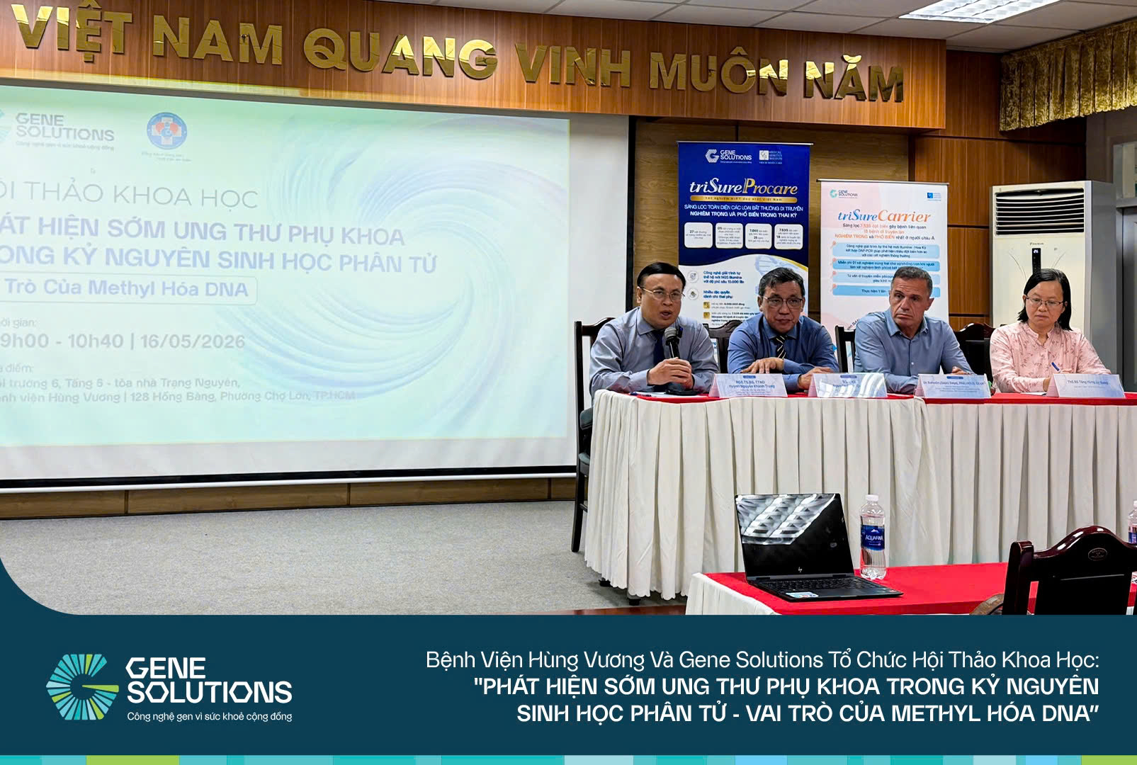 Gene Solutions và Bệnh viện Hùng Vương phối hợp tổ chức hội thảo khoa học về tầm soát ung thư phụ khoa 2 Gene Solutions và Bệnh viện Hùng Vương phối hợp tổ chức hội thảo khoa học về tầm soát ung thư phụ khoa 1