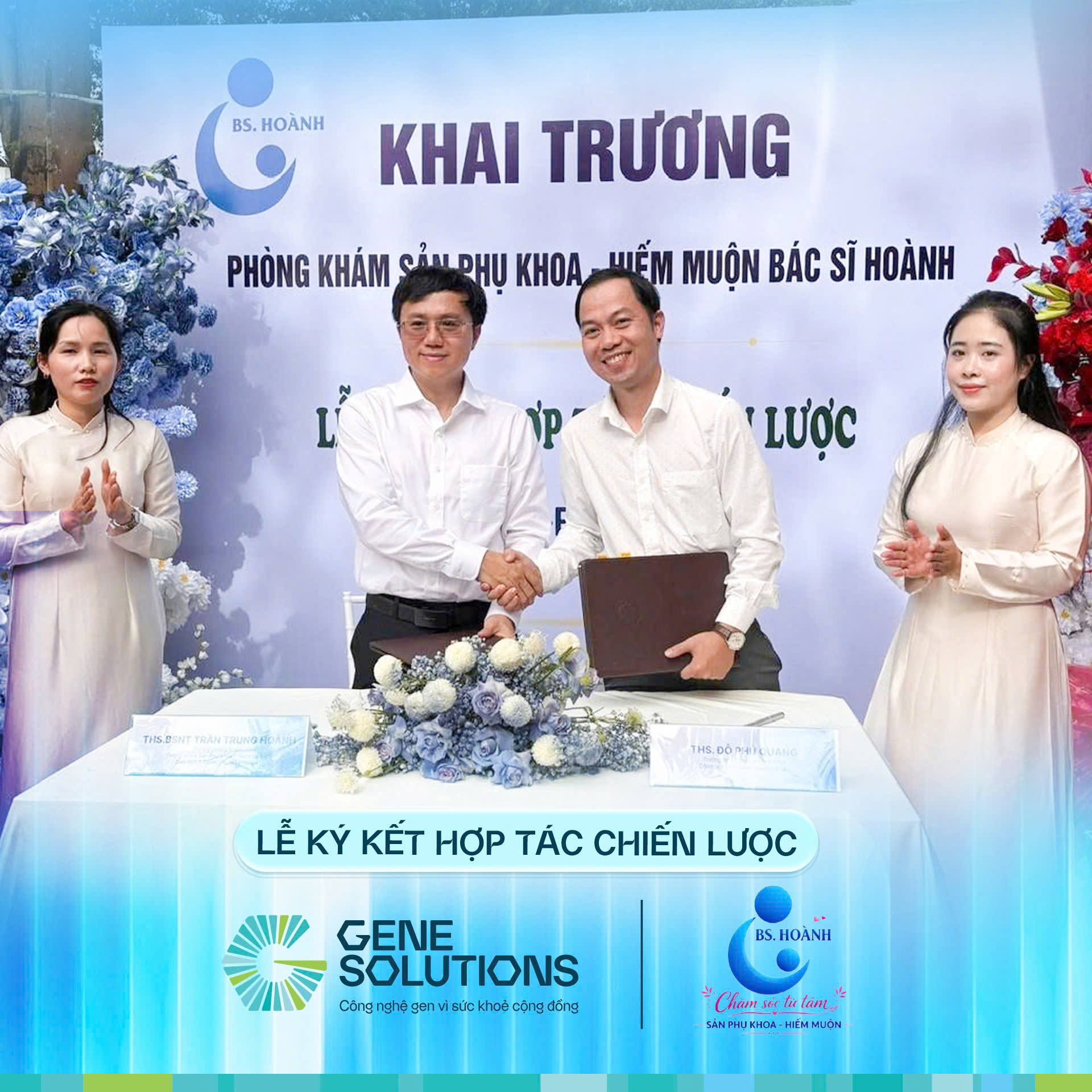 Gene Solutions và Phòng khám Sản Phụ khoa Hiếm muộn ThS.BSNT Trần Trung Hoành ký kết hợp tác chiến lược 1