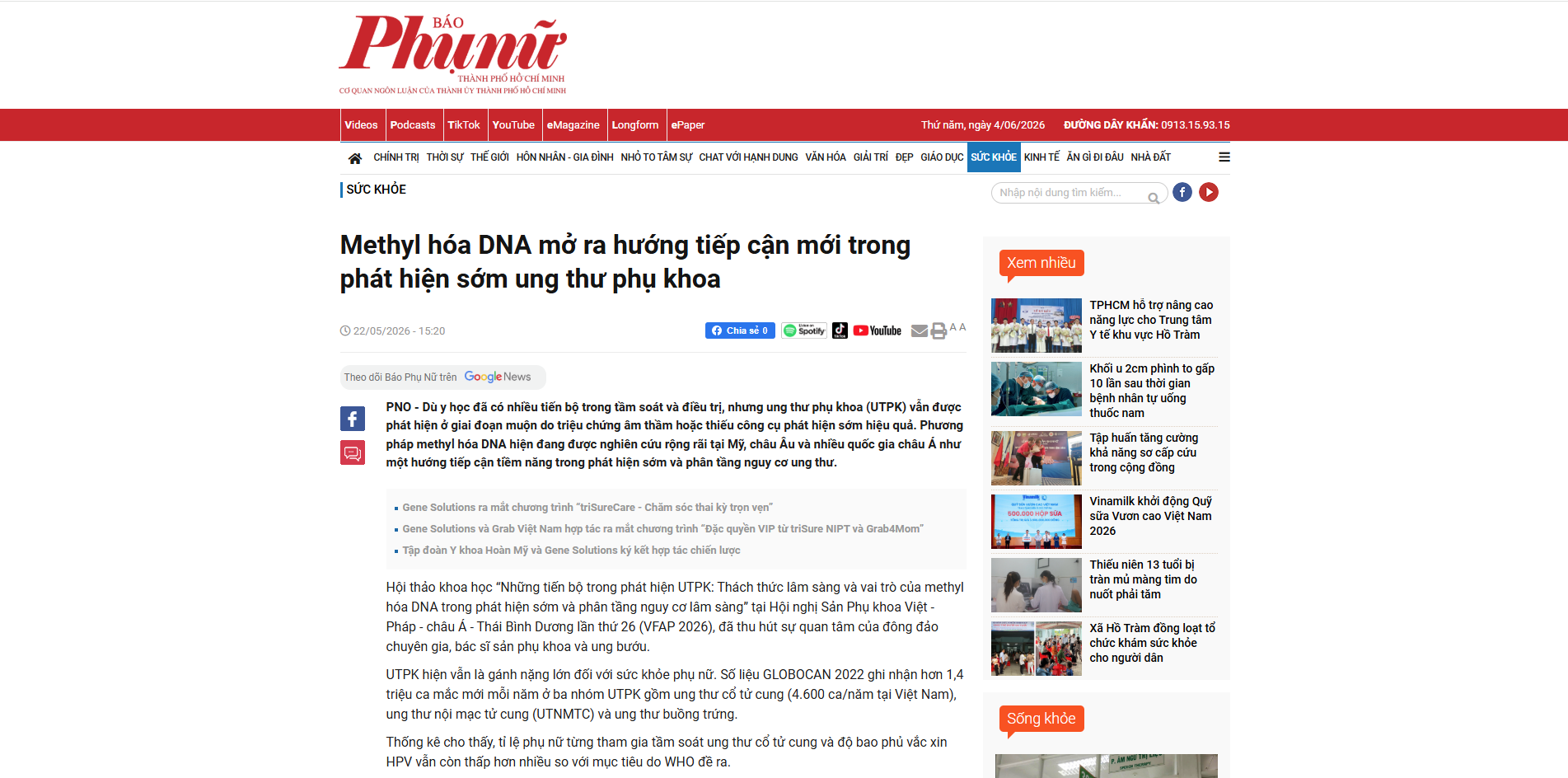 Thông cáo báo chí 1