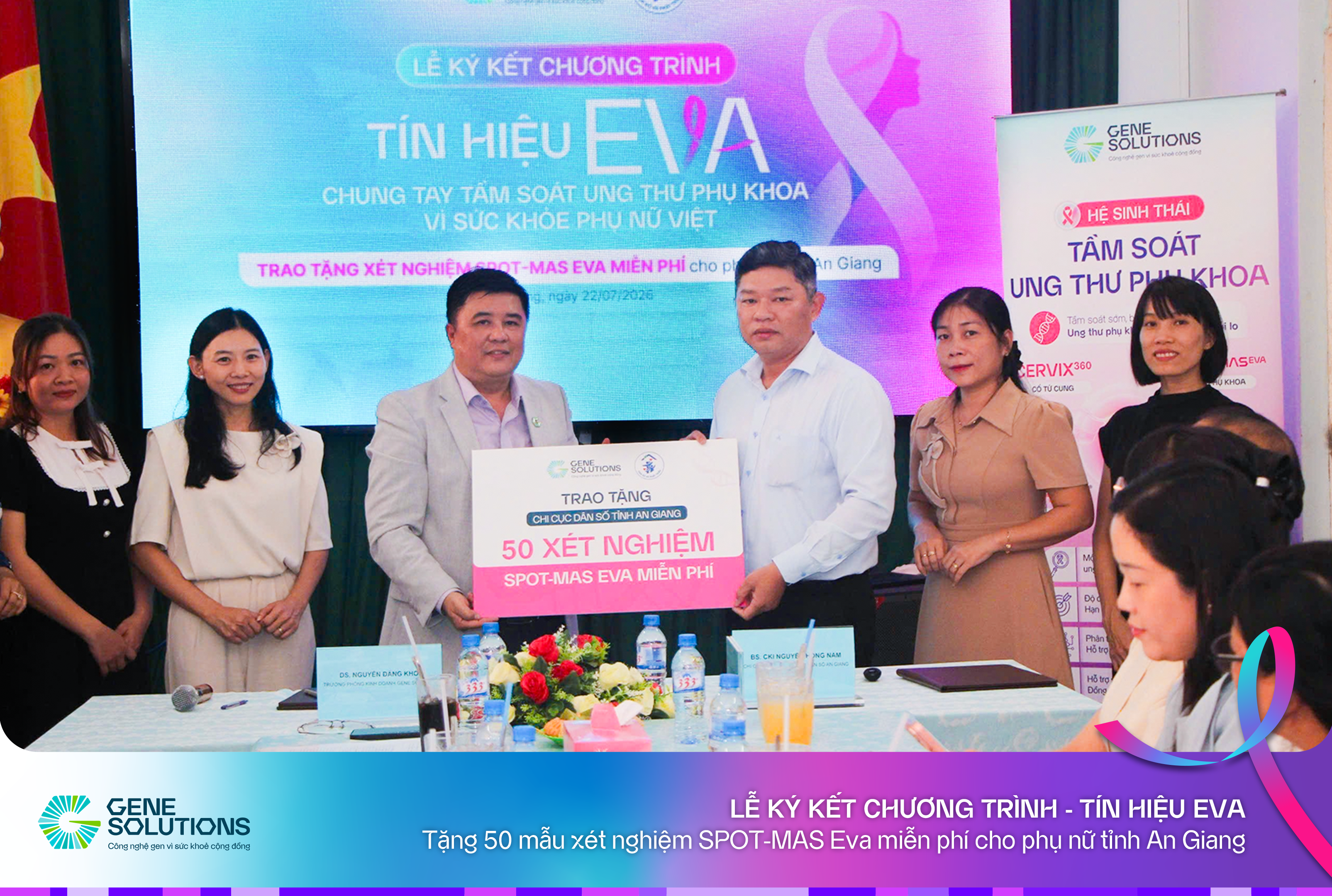 An Giang tiên phong khởi động chương trình cộng đồng "TÍN HIỆU EVA", hỗ trợ phụ nữ tiếp cận giải pháp tầm soát ung thư phụ khoa 2 An Giang tiên phong khởi động chương trình cộng đồng "TÍN HIỆU EVA", hỗ trợ phụ nữ tiếp cận giải pháp tầm soát ung thư phụ khoa 1